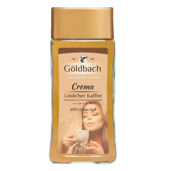 GÖLDBACH 150g Crema – Разтворимо кафе в стъклен буркан