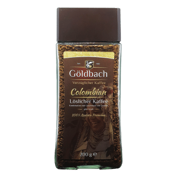 GÖLDBACH 200g Colombian – Разтворимо кафе в стъклен буркан