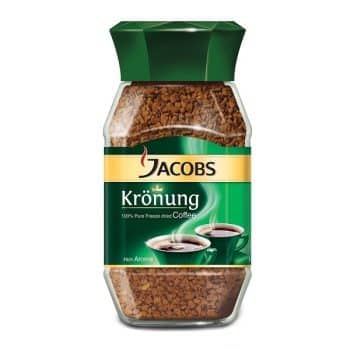 JACOBS 200g Kronung – Разтворимо кафе в стъклен буркан