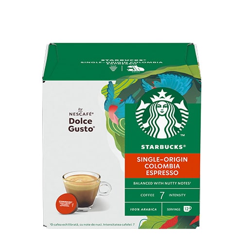 NESCAFE DOLCE GUSTO STARBUCKS SINGLE ORIGIN COFFEE COLOMBIA - 12 КАПСУЛИ