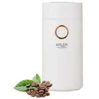 Кафемелачка ADLER AD 4446WG, 150W, 75 гр, Прозрачен капак, Защита, Бял