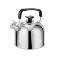 Свирещ чайник HAUS ROLAND HR-750-2, 4 литра, неръждаема стомана, дръжка бакелит, огледална полировка