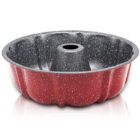 Форма за кекс ZEPHYR Red Passion ZP 1223 ED, 25.5 см, Мраморно покритие, Червен