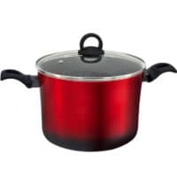 Дълбока тенджера с капак ZEPHYR ZP 4418 T, Мраморно покритие, Подходяща за индукция