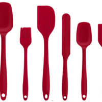 XJ-09C003C-1-6PC Силиконов комплект за готвене ,6 части / червен