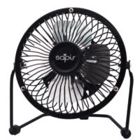 USB вентилатор SAPIR SP 1760 USB4, 2.5W, 5V, Перки 10 см, Черен