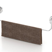 Закачалка за кърпа TEKNO TEL  DM 260, 55х7х10 см, Вакуум, Хром