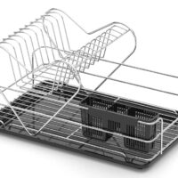 СУШИЛНИК ЗА СЪДОВЕ TEKNO TEL KB-011BP , 1ниво черен , хром-1ниво