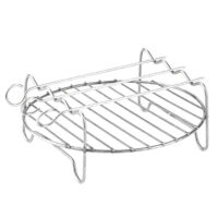 Поставка за шишчета за Еър Фрайър SAPIR SP 1983 P17, 4 бр шишчета, 17.2х16.9х6.9 см, Сребрист