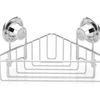 Етажерка за баня на едно ниво – ъглова TEKNO TEL TR DM 251, 21х21х15 см, Вакуум, Хром