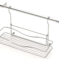 ЕТАЖЕРКА TEKNO TEL MG-041 , 1ниво с релса , хром