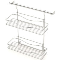 ЕТАЖЕРКА TEKNO TEL MG-042 , 2нива , с релса , хром