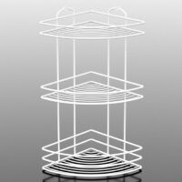 ПОСТАВКА ЗА БАНЯ TEKNO TEL BK-023W 3 нива/ъгъл бяло