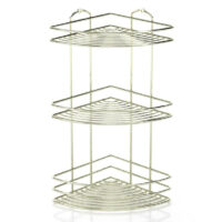 ПОСТАВКА ЗА БАНЯ TEKNO TEL BK-023G , 3 нива , ъгъл , златисто