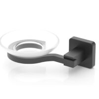 Поставка за сапун TEKNO TEL TR MG 366B, 16х11х5 см, Закрепване с дюбел, Матово черно