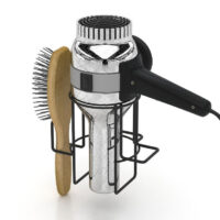 Поставка за сешоар TEKNO TEL DM-262B черен мат