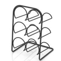 Поставка за вино TEKNO TEL TR MG 026B, 6 бутилки, 22х33х20 см, Матово черно