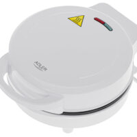 Уред за донъти Adler AD 3075, 1500W, 7 понички наведнъж, Незалепващи плочи, Бял