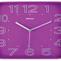 Стенен часовник KingHoff KH 1019, 30.3 см, Аналогов, Розов