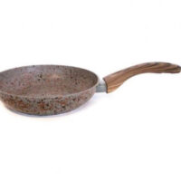 RI Olina OL-172-20В ТИГАН 20 см. алум. с мрамор.покр./сиво-черен, дръжка цвят дърво