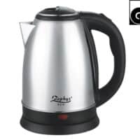 Електрическа кана Zephyr ZP-1230-SG, 2000W, 1.8 L, Защита, Инокс/черен GS Стандарт