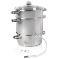 Соковарка SAPIR SP 1260 A26, 8 литра, Книжка с рецепти, Инокс