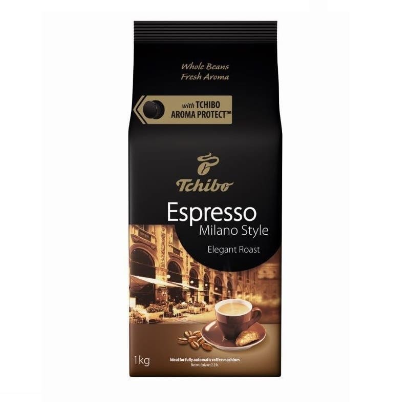 Чибо Еспресо Милано Стил 1 кг кафе на зърна Tchibo Espresso Milano Style