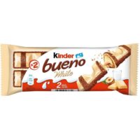 Kinder Bueno White – Бял шоколадов десерт с лешников крем 30 БР В КУТИЯ